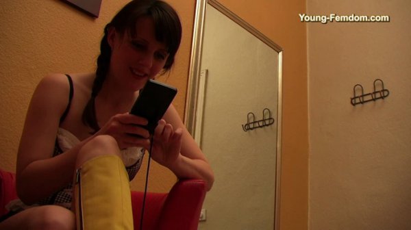 YOUNG-FEMDOM - Brutal German Girls: Young Highschool Girl and the old slave