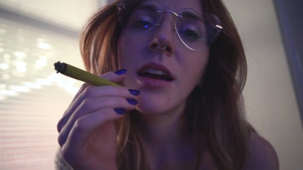 Jessie Wolfe - Redhead Stoner Girlfriend gives you JOI while Smoking.... Sweet Dominatrix