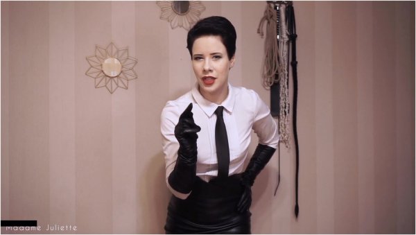 Madame Juliette - Mistress in leather gloves - femdom POV