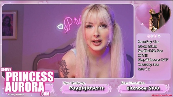 Humiliation POV - Princess Aurora - Bratty Twitch Gamer Girl Humiliates Perverts In Her Stream
