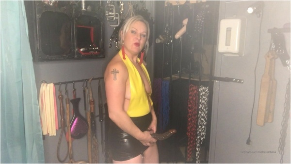 MISTRESS ATHENA - Look At 1 Of My New Toys, Brown With A Big Tip