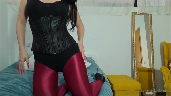 Mistress Christine - Indulge In My Love For Shiny Opaque Pantyhose