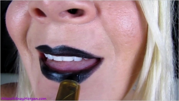 Miss Whitney Morgan - Black Lipstick Kinky Kisses POV