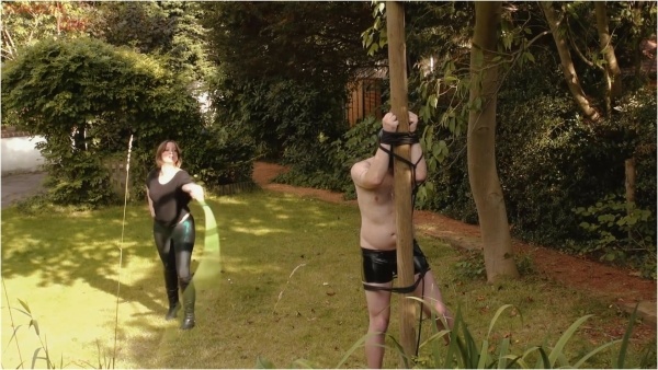 Governess Ely, Mistress Evilyne - Whipped in the sun 1