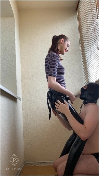 LADY PERSE  - Casual Deepthroat And Pegging On Balcony