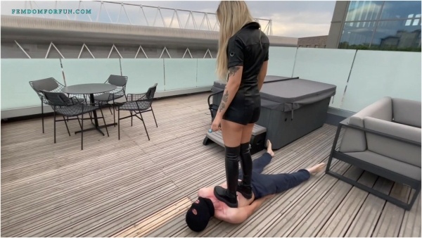 Femdom For Fun - Introducing to You Goddess K Boots Trampling Against the Hard Floor