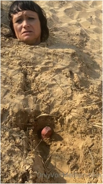 Mistress Ava Von Medisin - Buried And Made To Fuck Sand