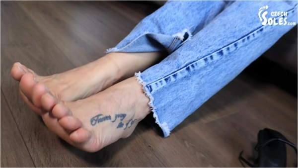 Czech Soles - Feet and jeans teasing and foot play