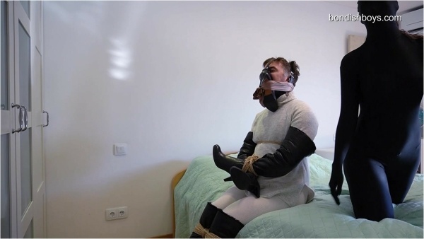 bondish - Adriana Star - Bound And Gagged By The Zentai Burglar