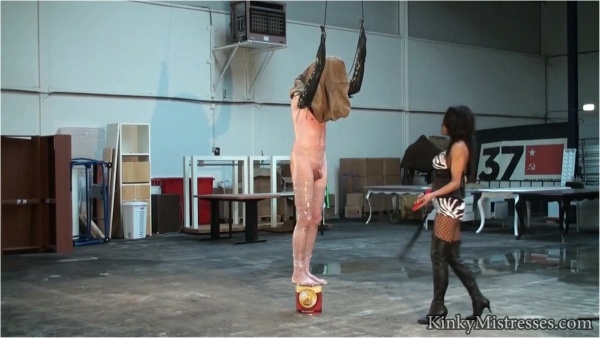 Kinky Mistresses - Whipped in the warehouse
