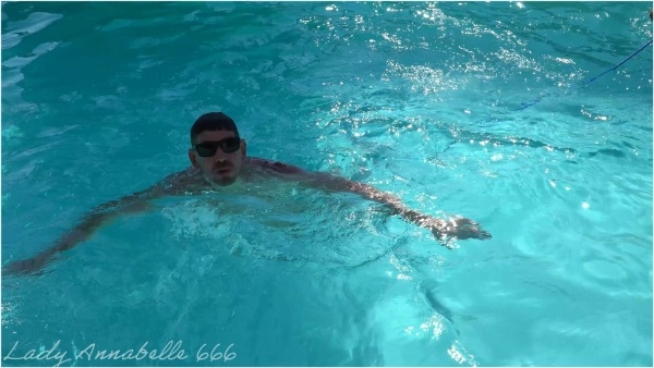 LadyAnnabelle666 - SWIMMING CBT WITH MY POOL BOY