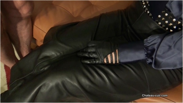 Kinky Leather Clips - Fetish Liza - Leather Governess Milking POV