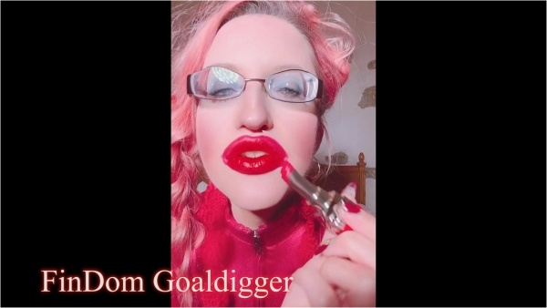 Findom Goaldigger - Red Lipstick Joi Jerkoff