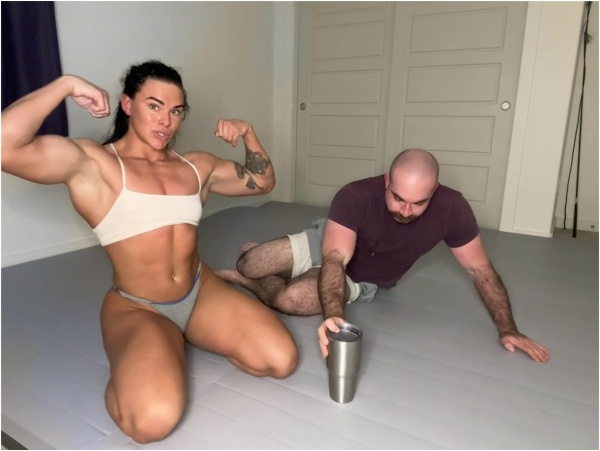 lexa muscles - Submission Cum Challenge Tap Out Swallow Ending