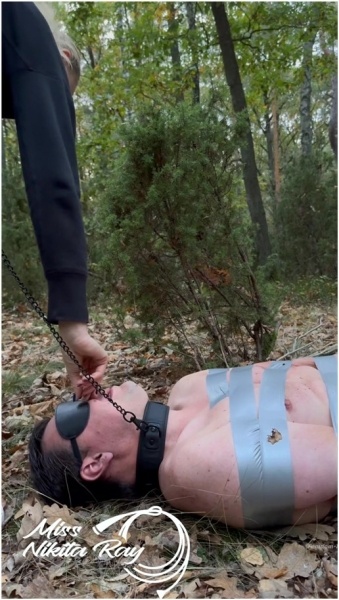 Nikita Ray - Pig in the Forest - Trampling Ballbusting Humiliation Spit Fetish