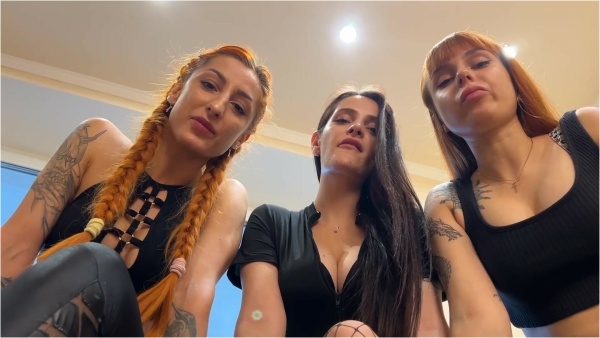 PPFemdom - POV Triple Spitting Femdom CloseUp from Mistresses Kira Sofi and Agma