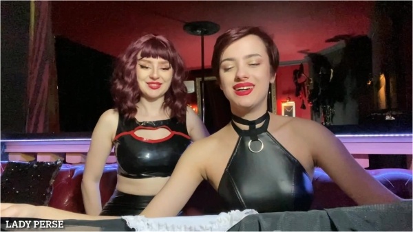 Lady Perse and Cherrie Velvet - We Found Your Dirty Secret, So You Will Be Our Sissy Slut