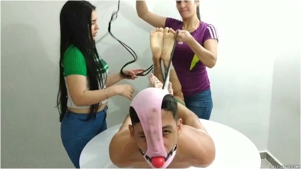 Selfgags Femdom Bondage - Dominating The Panty Huffing Teen Guy