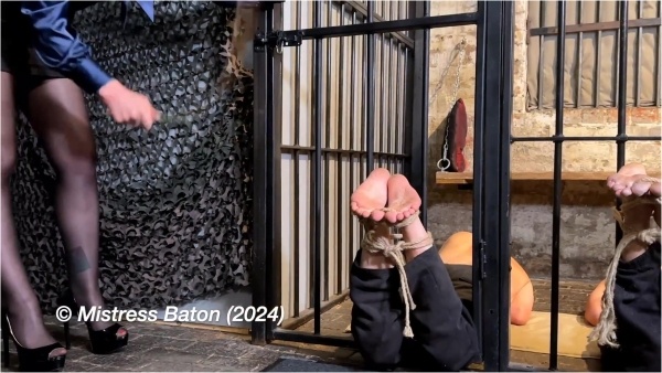 Strafkamer - Mistress Baton - The prison warden's wife - part 2 bastinado!