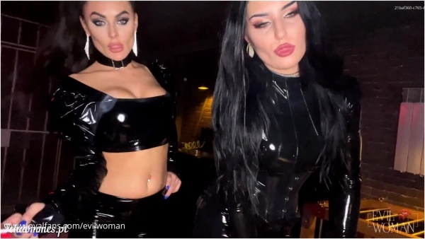 Evil Woman - Teasing And Smoking By Two Goddesses