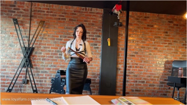 Domme Claire - Woodwork Teacher and Student Roleplay - After Class Motivation