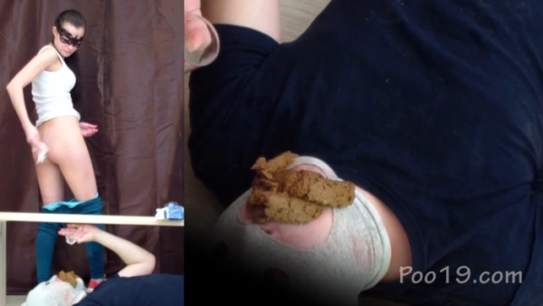 SMELLY MILANA - Slave Swallows Menstruation With Shit