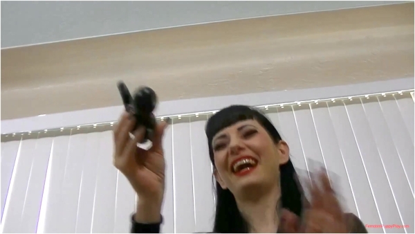 Femdom Puppy Play - Mistress Nyxon's Aroused Slave Get's Locked Up