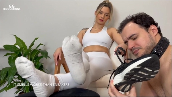 GG Producer - The Goddess Of Sweat - Britney Fills Me With Stinky Feet And Socks