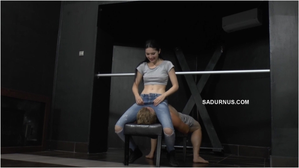Sadurnus - Mia Evans Face Sitting in Tight Jeans