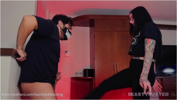 Beasty Ballbusting - Ball Breaking In Colorful Socks
