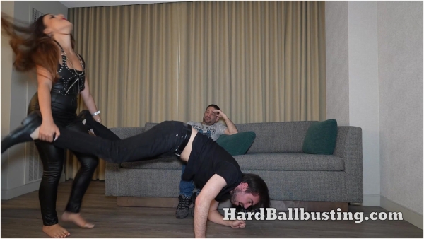 Hardballbusting - Kd Dynamite And Goddess Si - The Best Gift Is Your Balls Kicked By My Bare Feet In The Most Humiliating Positions