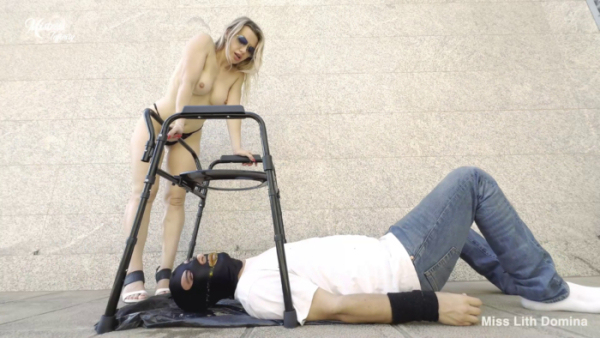 MISS INFINITY and my friend - Human Toilet In Front Of The Neighbors Part 1