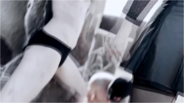 Mistress Zeida Dracula FemdomCastle - CUNT BUSTING - slaves holding her arms and legs open