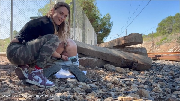 MISTRESS TIRZA - Promo Used Outdoor By Mistress Tirza CBT Dick Slapping Domination Anal Humiliation
