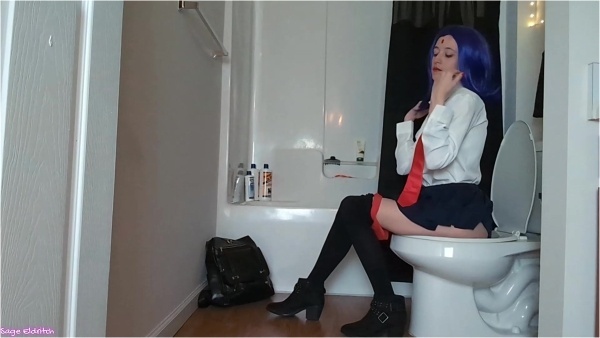 Sage Eldritch - School Girl Raven Peeing [Voyeur