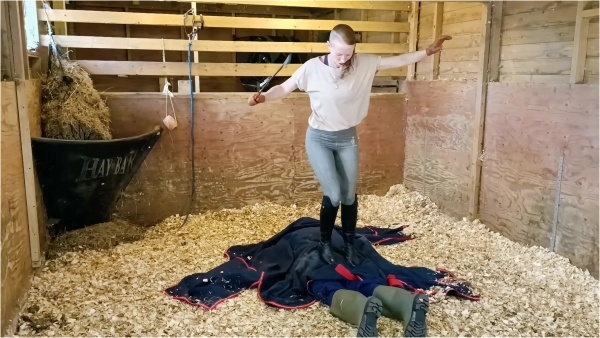 Madam M - Cropped Crushed Wrangled and Rolled trampled humiliated and discarded in extreme stable discipline