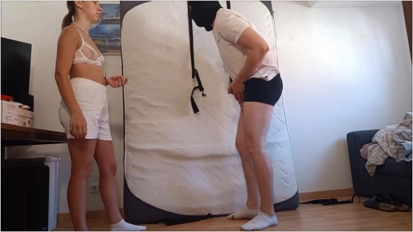 German Balls Busted - Ballbusting In Transparenter Unterwsche