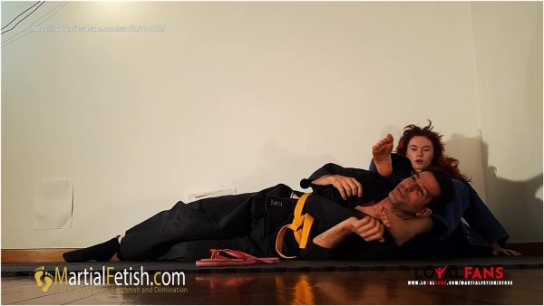 Martial Fetish - Alexis Luna blue gi master foot domination