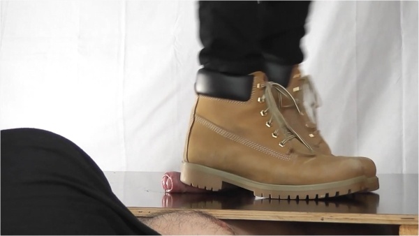 Aballs And Cock Crushing Sexbomb - CBTrample - Rider Alina Tramples Deep Footprints Into Her Slaves Cock And Balls With Her Timberlands