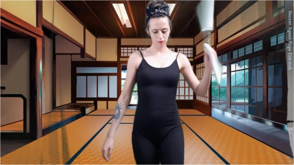 Sage Eldritch - Nude Nunchuck Training with Secret Agent Sage