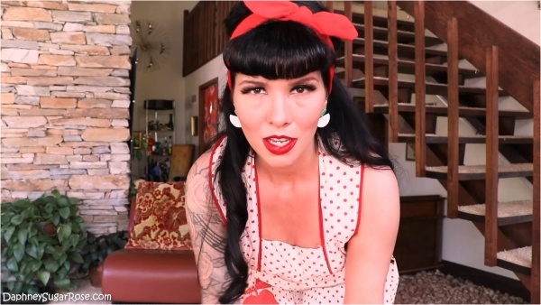 Daphney Rose - Apron Clad 50's Pin Up Daphney Baking & Stroking Housewife