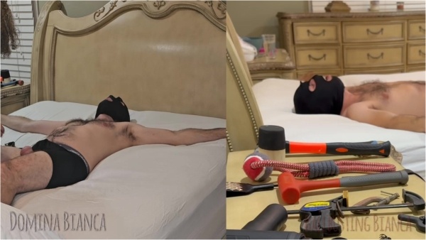 Ballbusting Bianca - Dominabianca - Ballbusting Tools Galore Denied Orgasm