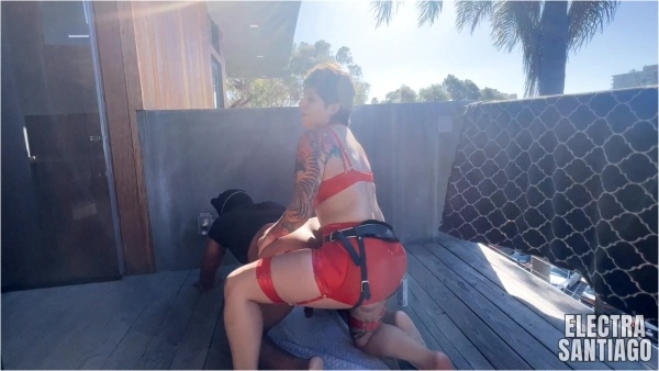 Electra Santiago - Fucking His Ass Outdoors