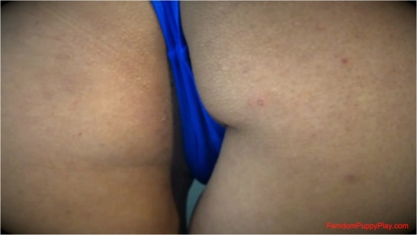 Femdom Puppy Play - Goddess Marie Locks Up Her step-Brother's Cock