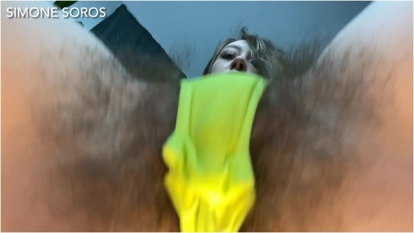 Simone Soros - POV angry facesitting from this hairy Cunt