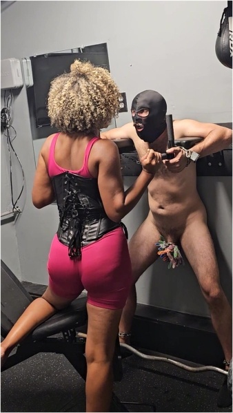 Ballbusting Bianca - Dominabianca - Bound And Clipped CBT