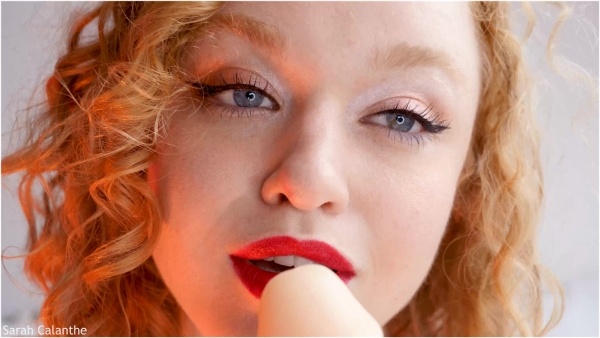 Sarah Calanthe - Lipstick and spit fetish and whispering