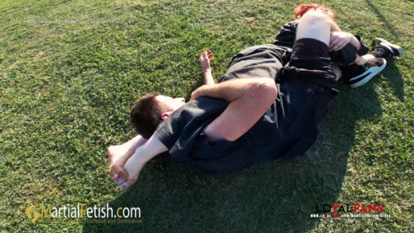 Martial Fetish - Alexis Luna Outdoor Black Gi Mixed Wrestling Domination