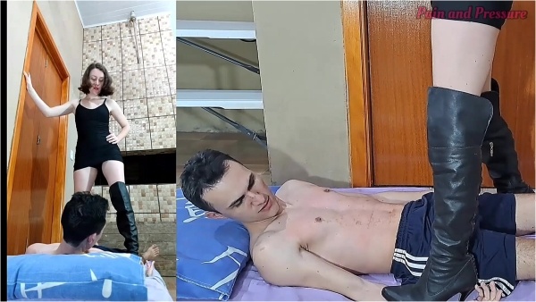 Pain and Pressure - 32 Beatriz Trampling With High Heels Boots