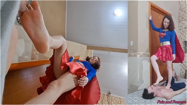 Pain And Pressure - 67 Beatriz As Supergirl Stomping With Super Strength